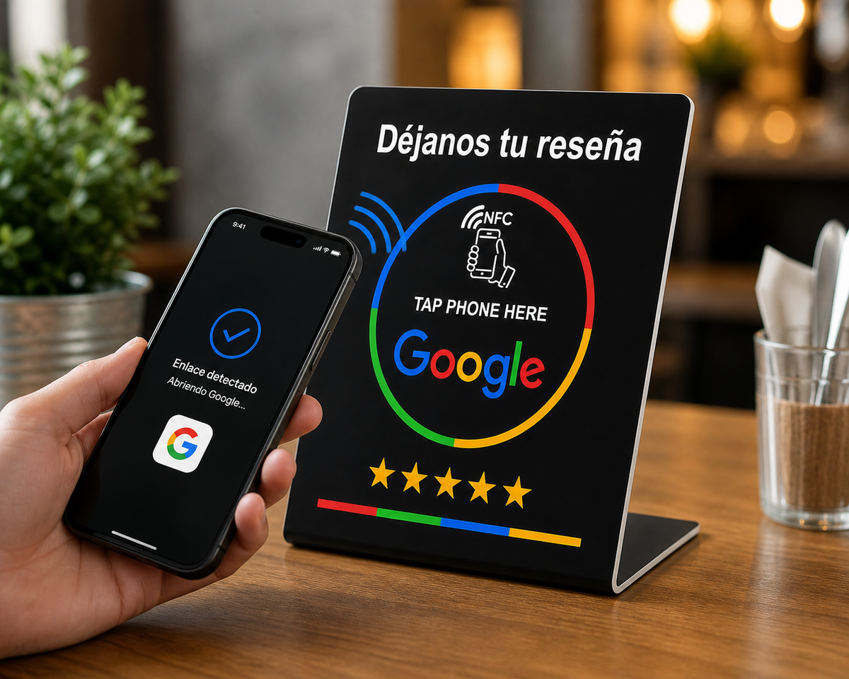 Soporte NFC para Reseñas de Google