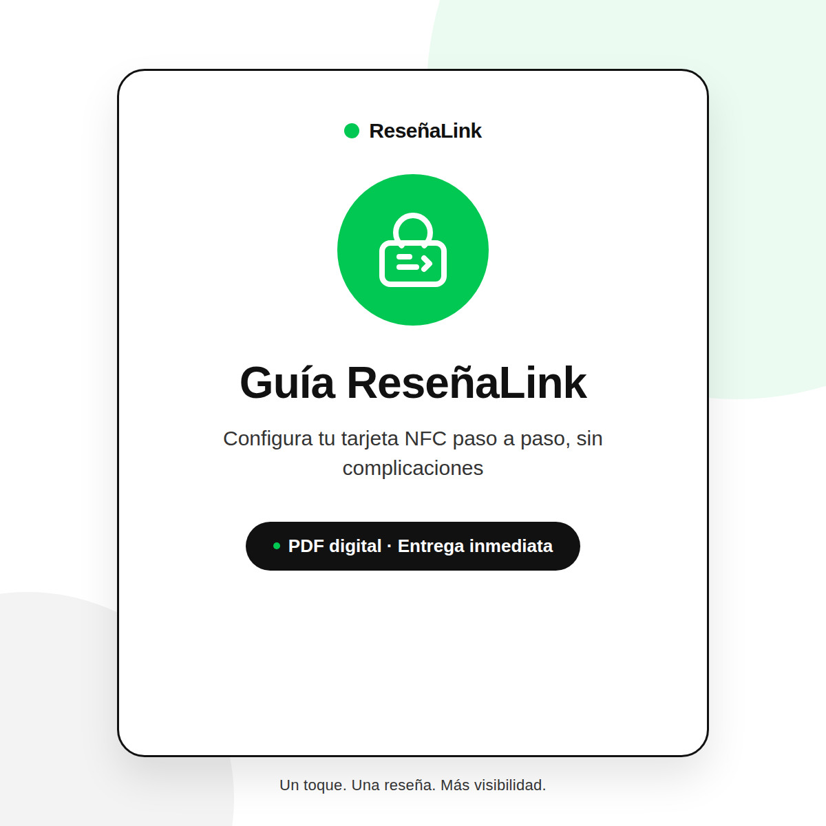 Guía ReseñaLink — Configura tu NFC